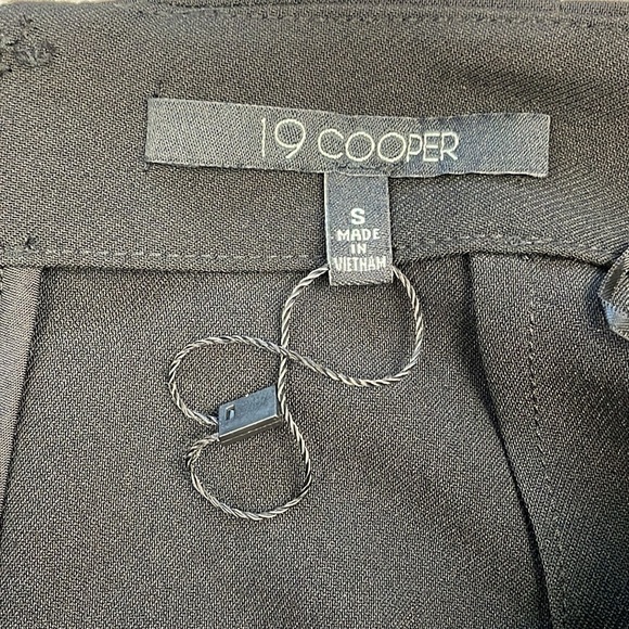 New 19 Cooper Pencil Skirt Double Slit Black Office Business Sz S - Picture 6 of 10